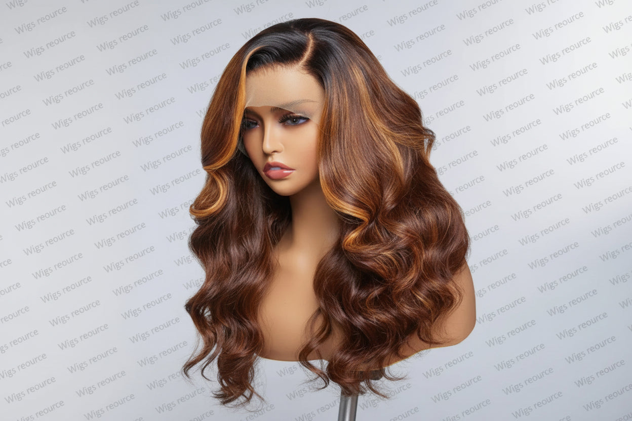 Premium Blonde 13x4 Glueless Lace Front Wig - 100% Human Hair with Adjustable drawstring