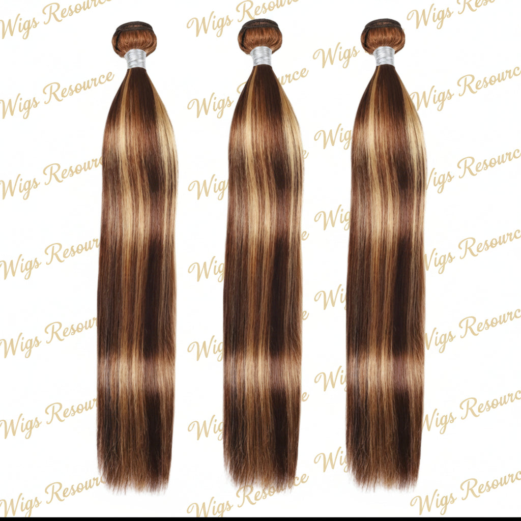 10A 12A Highlighted Remy Brazilian Human Hair Bundles 3pc